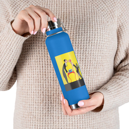 A Moment of Elegance: A Passionate Embrace Amidst Golden Splendor Copper Vacuum Insulated Bottle, 22oz