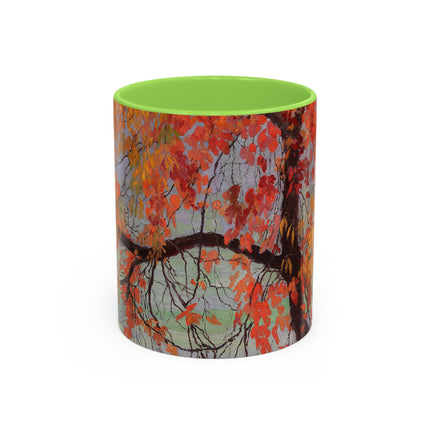 Autumn leaves by Edward Okuń Colorful Mugs (11oz, 15oz)