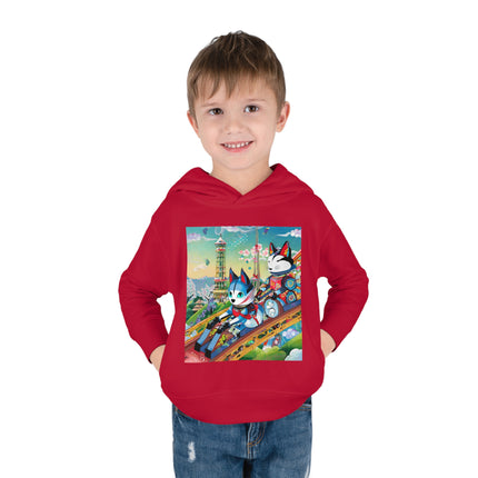 Kitsune Carnival Toddler Pullover Fleece Hoodie