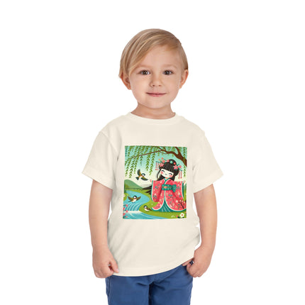 Sparrow Dance Geisha Fairy Toddler Short Sleeve Tee