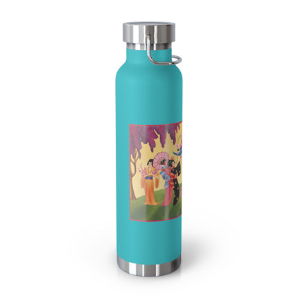 A Dance of Colors and Serenity by Carlo Chiostri Copper Vacuum Insulated Bottle, 22oz