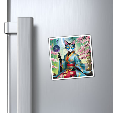 Cyberpunk Geisha Magnet (3 Sizes)