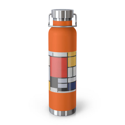 Composition with Red, Yellow, Blue, and Black by Piet Mondrian Copper Vacuum Insulated Bottle, 22oz