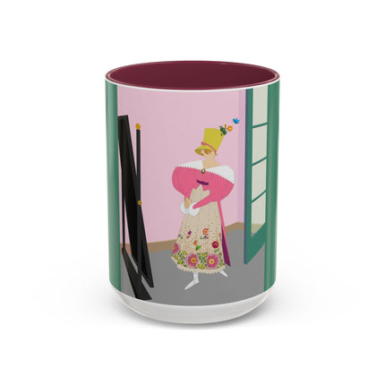 The Yellow Hat Colorful Mugs – 1920s Vogue Whimsy & Playful Elegance