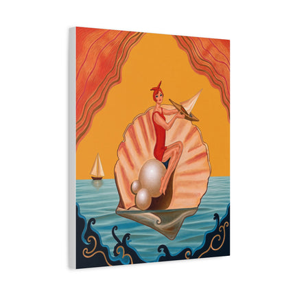 ⛵🦪 The Pearl Shell Sailor Placemat – Art Deco Seaside Fantasy