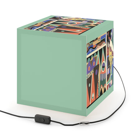 Collection decors et couleurs Pl.03 by Georges Valmiers Light Cube Lamp