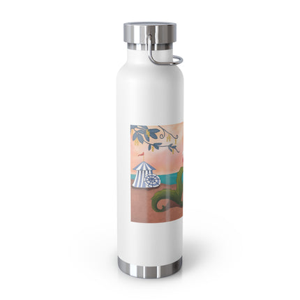 Mermaid with Parasol and Cupid by George Barbier Copper Vacuum Insulated Bottle, 22oz