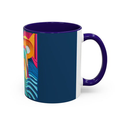 Surfing Zebra Colorful Mugs (11oz, 15oz)