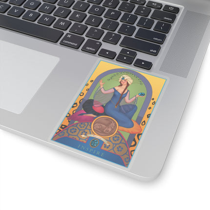 December & Tanzanite (from the Gem Series) by Sofia Chiostri Kiss-Cut Stickers (4 Sizes)