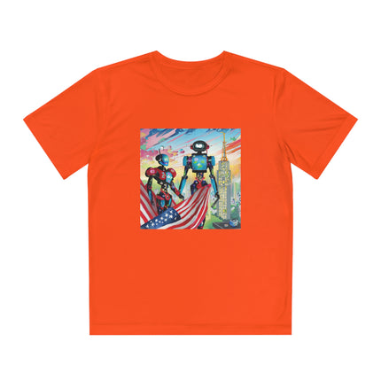High Fashion Cyberpunk CIA Robots Youth Competitor Tee