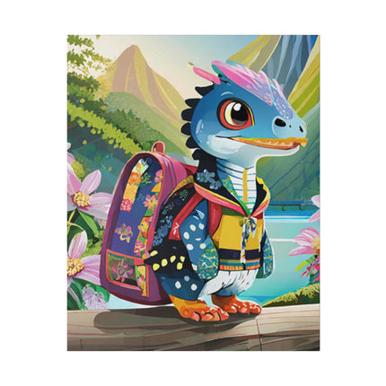 Baby Raptor Matte Canvas, Stretched, 0.75"