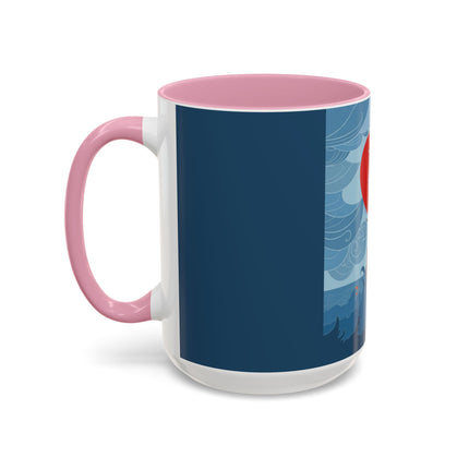 Siren of the Waves Colorful Mugs – Dramatic Sea Power & Bold Elegance