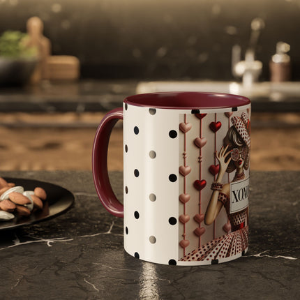 Fashionably Yours, XOXO Colorful Mugs (11oz, 15oz)