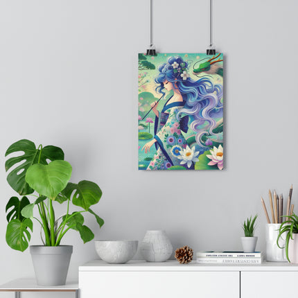 Fairy of the Koi Pond Giclée Art Print