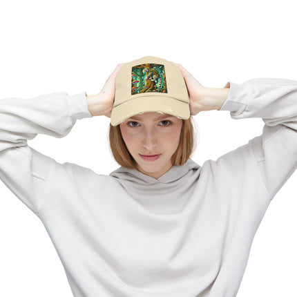 Silent Stripes Unisex Distressed Cap