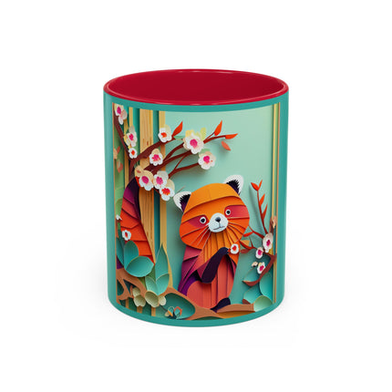 A Playful Red Panda Colorful Mugs (11oz, 15oz)