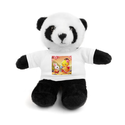 Whimsical Springtime Exchange Stuffed Animals with Tee