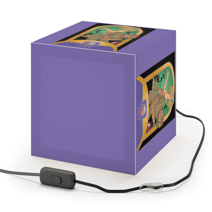 October & Opal, Tourmaline Zodiac Light Cube Lamp