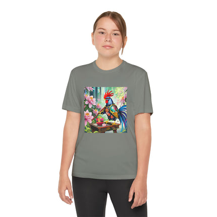 Cyberpunk Rooster Youth Competitor Tee