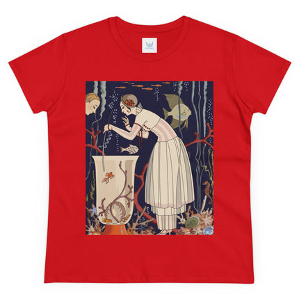 L'Etourdissant Petit Poisson (The Dazzling Little Fish) by George Barbier Women's Midweight Cotton Tee