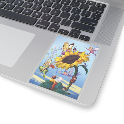 Sunflower Fairies by Margaret Tarrant Kiss-Cut Stickers (4 Sizes)