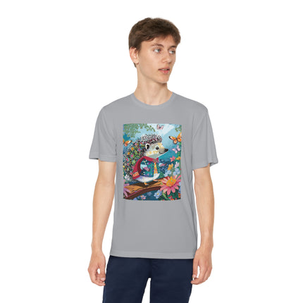 Cute Hedgehog Youth Competitor Tee – Garden Adventure & Whimsical Charm