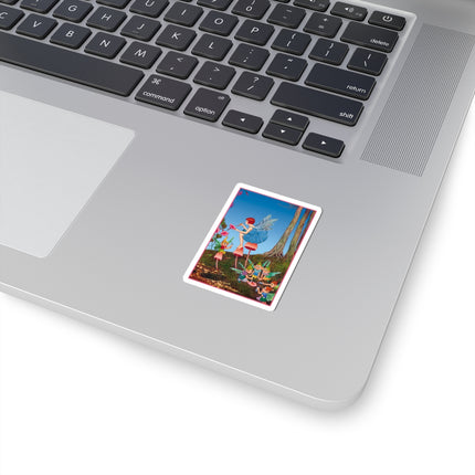 Periwinkle Painting the Petals Ida Outhwaite Kiss-Cut Stickers (4 Sizes)