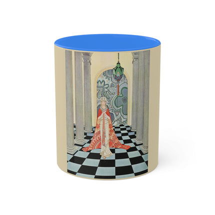 Cadmus Beheld a Female Figure by Virginia Frances Sterrett Colorful Mugs, 11oz