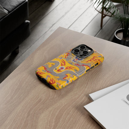 Majestic Dragon Regalia – Imperial 12-Symbol Robe Phone Cases