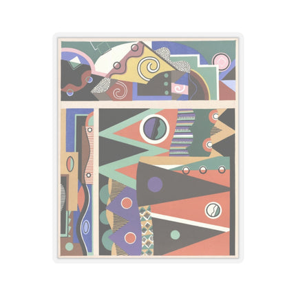 Collection decors et couleurs Pl.03 by Georges Valmiers Kiss-Cut Stickers (4 Sizes)
