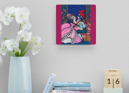 The Jealous Parrot by George Barbier Acrylic Wall Clock