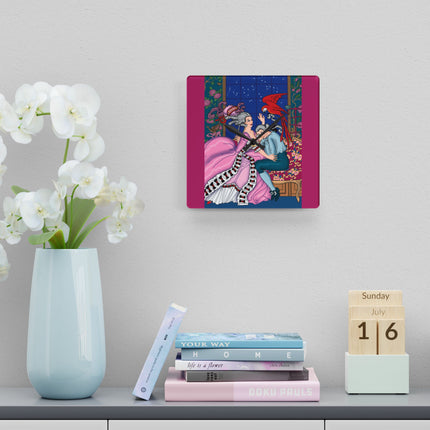 The Jealous Parrot by George Barbier Acrylic Wall Clock