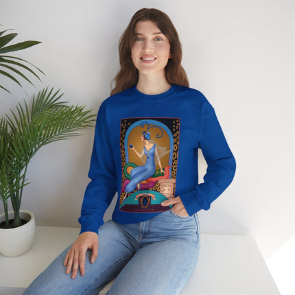 September & Sapphire (from the Gem Series) by Sofia Chiostri Heavy Blend™ Crewneck Sweatshirt