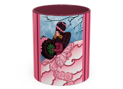 Winter Rose Empress Colorful Mugs (11oz, 15oz)