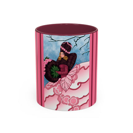 Winter Rose Empress Colorful Mugs (11oz, 15oz)