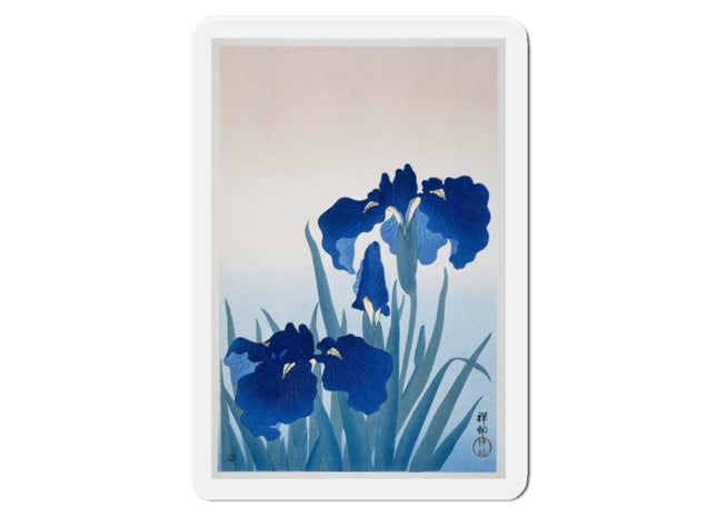 Irises by Ohara Koson Die-Cut Magnets (5 Sizes)