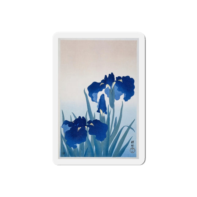 Irises by Ohara Koson Die-Cut Magnets (5 Sizes)
