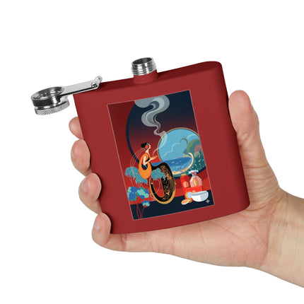 Golden Day Serenade Stainless Steel Flask – Elegant Harmony & Sunlit Grace