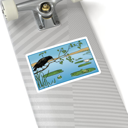 The Crow and the Frog Kiss-Cut Stickers (4 Sizes)