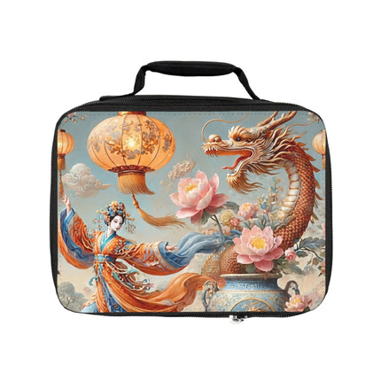 Golden Dragon & Lantern Lady Lunch Bag – Imperial Dragon & Elegant Harmony