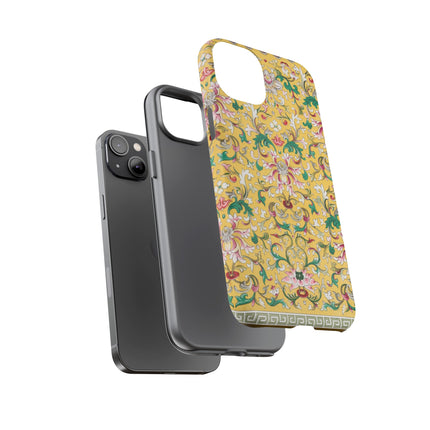 Yellow Botanical Pattern by Owen Jones Phone Cases