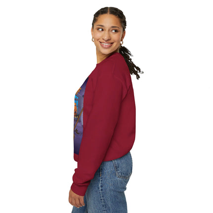 Whimsical Halloween Mischief Unisex Heavy Blend™ Crewneck Sweatshirt