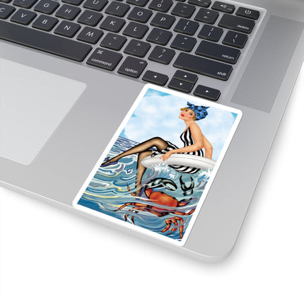 Playful Waves and Fashion Follies Kiss-Cut Stickers (4 Sizes)