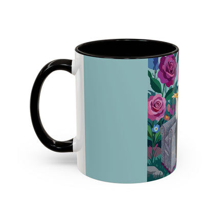 The Lady Of The Garden Tea Colorful Mugs – Art Deco Floral Elegance
