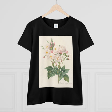 Rosa Noisettiana by Pierre Joseph Redouté Women's Midweight Cotton Tee