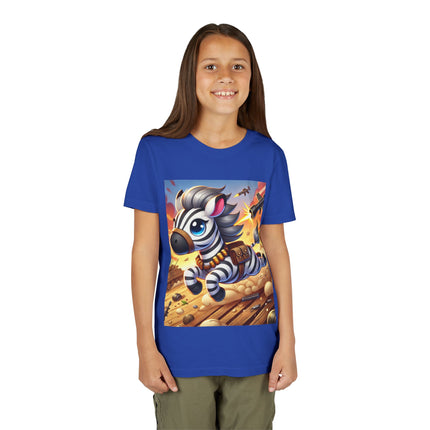 Zebra on the Run Youth Short Sleeve Tee