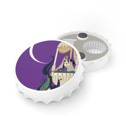 Moonlit Reverie Pavilion Bottle Opener – Art Deco Elegance & Mystical Serenity