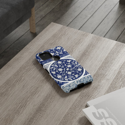 Blue Flower Pattern by Owen Jones Phone Cases