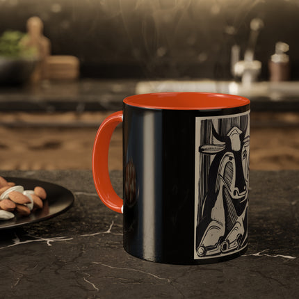 The Large Cow by Ernst Ludwig Kirchner Colorful Mugs, 11oz