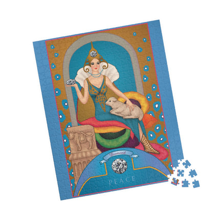 April & Diamond (from the Gem Series) by Sofia Chiostri Puzzle (110, 252, 500, 1014-piece)